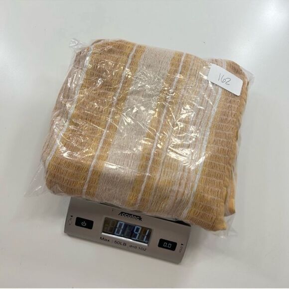 Torrid Yellow Babydoll Rayon Crepe Smocked Tank Sleeveless Stripes 3X - Picture 10 of 11